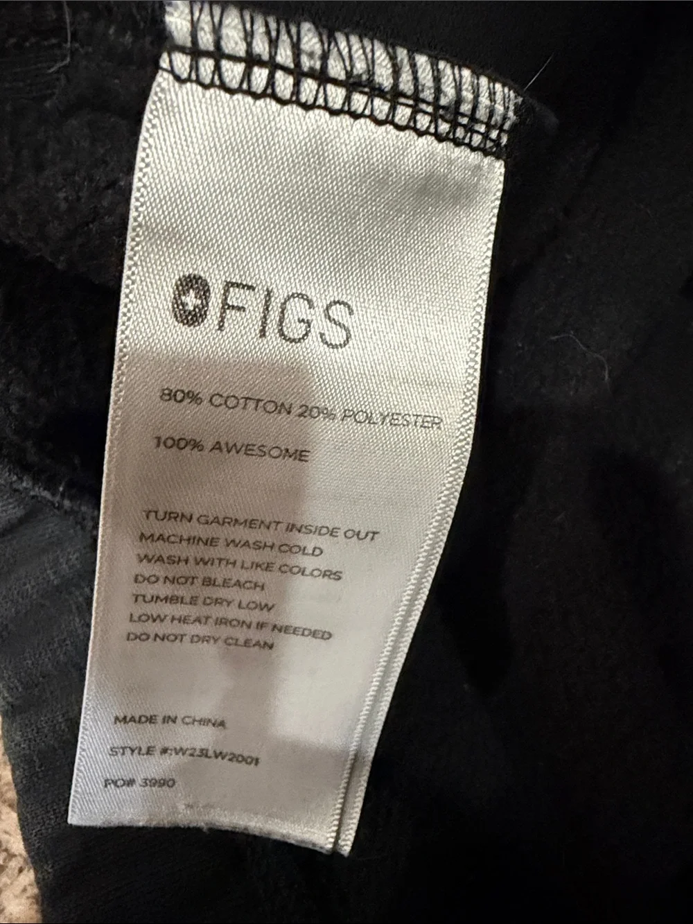 Figs Black Sweatpants